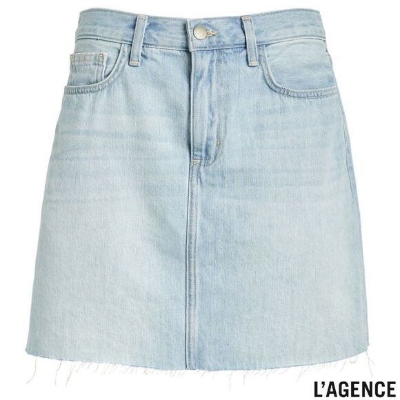 L’Agence **NWT** Jolene Mini Denim Skirt in Panama Wash - Picture 5 of 16